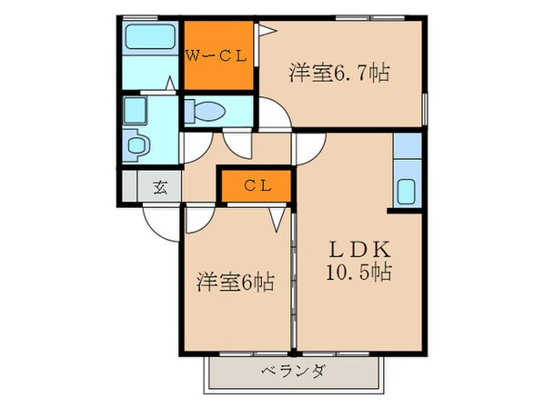 ベシ－ノ・プリマリ－アの物件間取画像